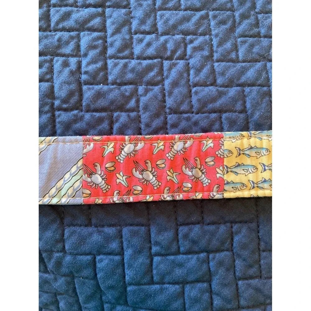 Vineyard Vines‎ Shep & Ian Multicolor Golf Patchwork Fabric Cloth Belt Size M